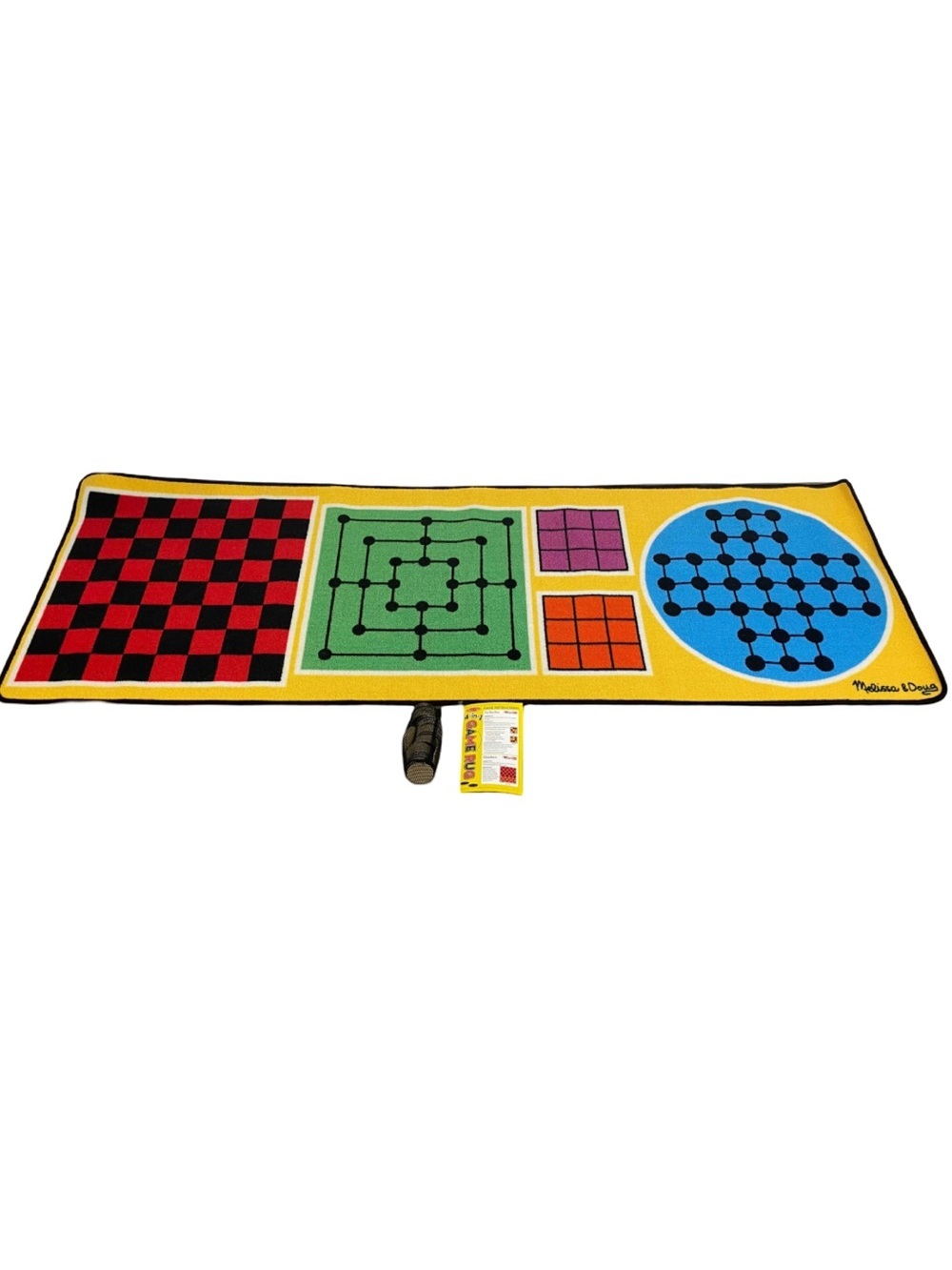 Melissa & Doug 4-in-1 Game Rug Educational Kids Activity Floor Mat Games